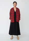 Kakashi Wool Tartan Check Shirt