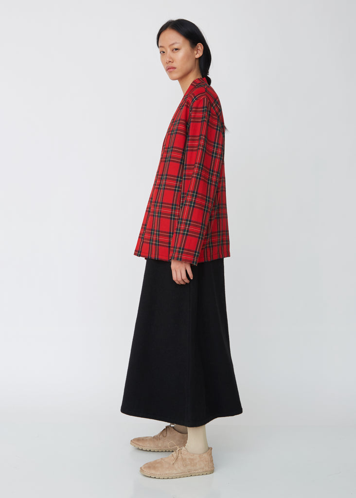 Kakashi Wool Tartan Check Shirt