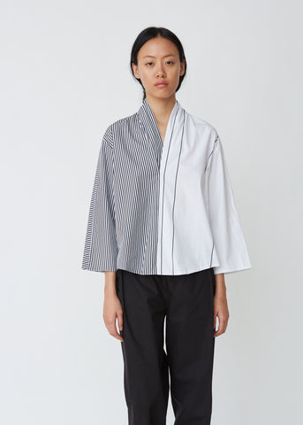 Distortion Stripe Blouse
