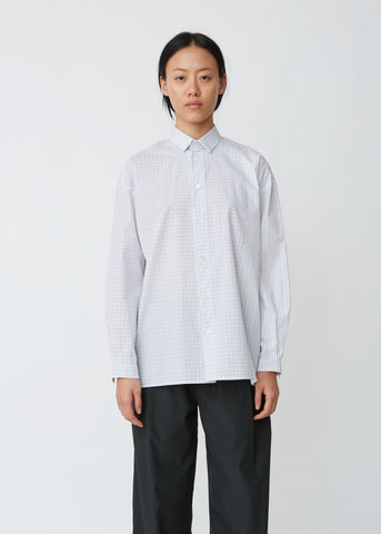 Sunlight Checked Striped Poplin Shirt