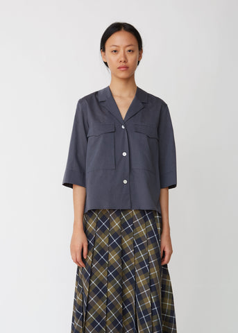 Bellow Pocket Washed Cotton Shirt