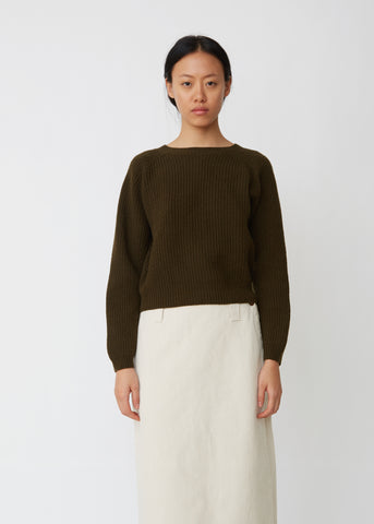 Ribbed Crewneck Sweater