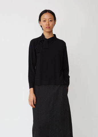 Side Tie Merino Wool Jumper