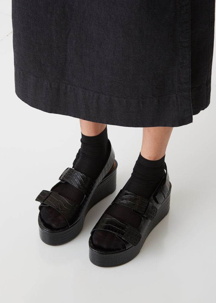 Arena Croc Platform Sandals