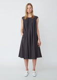 Cap Sleeve Dress with Self Tie Belt