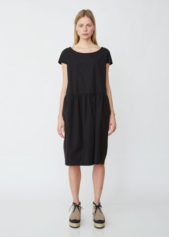 Cap Sleeve Gathered Waist Dress