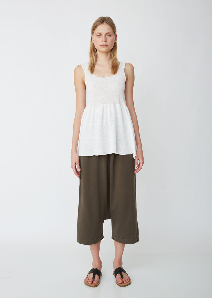 Tier Cotton Linen Tank
