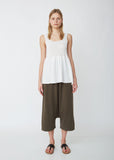 Tier Cotton Linen Tank