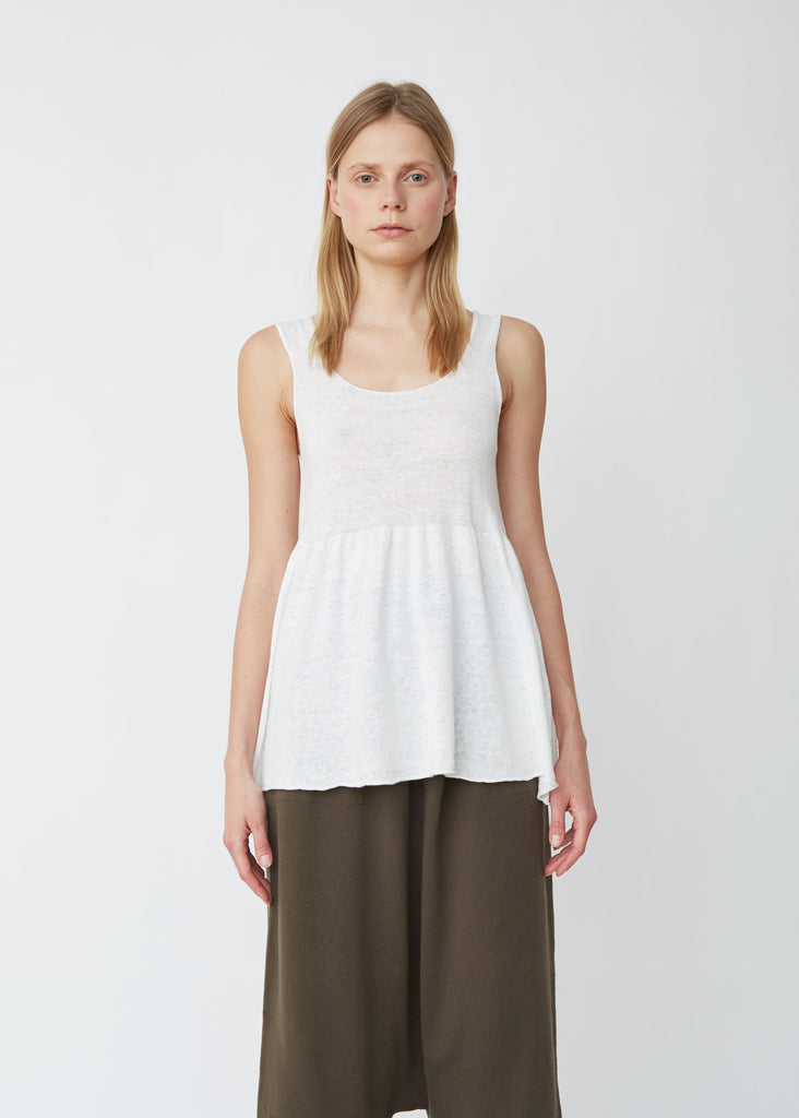 Tier Cotton Linen Tank
