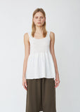 Tier Cotton Linen Tank
