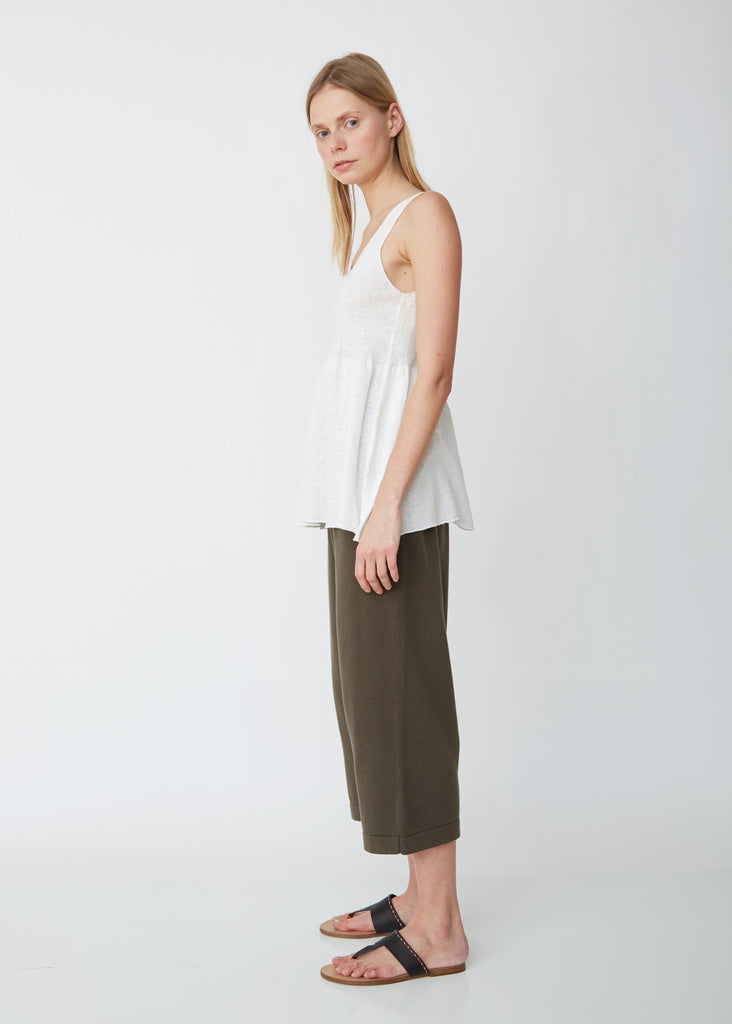 Tier Cotton Linen Tank
