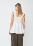 Tier Cotton Linen Tank