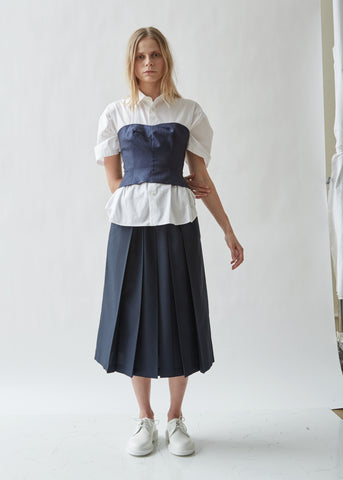 Herringbone Corset Broad Blouse