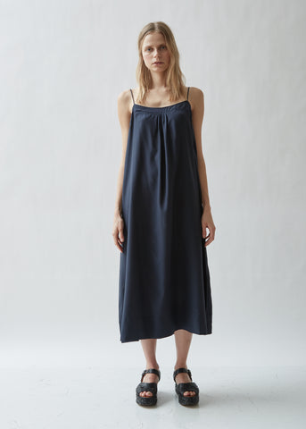 Summer Silk Crepe Sleeveless Dress