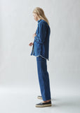 Washed Denim Shirt Jacket