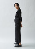 Splash Pleats Solid Cardigan