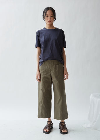 Pina Cropped Cotton Drill Pants