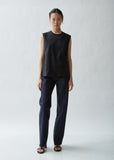 Sleeveless Cotton T-Shirt