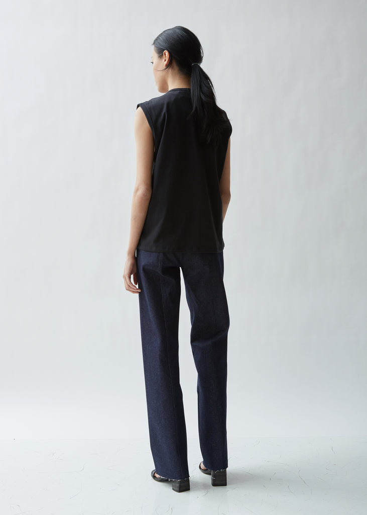 Sleeveless Cotton T-Shirt