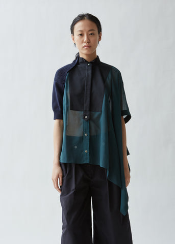 Organza x Pasta Knit Shirt