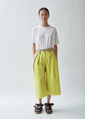 Poplin Cropped Pants