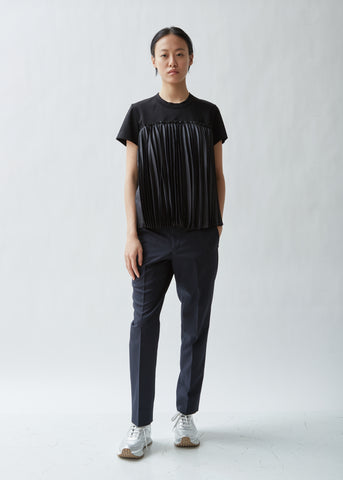 Gabardine Straight Leg Pants
