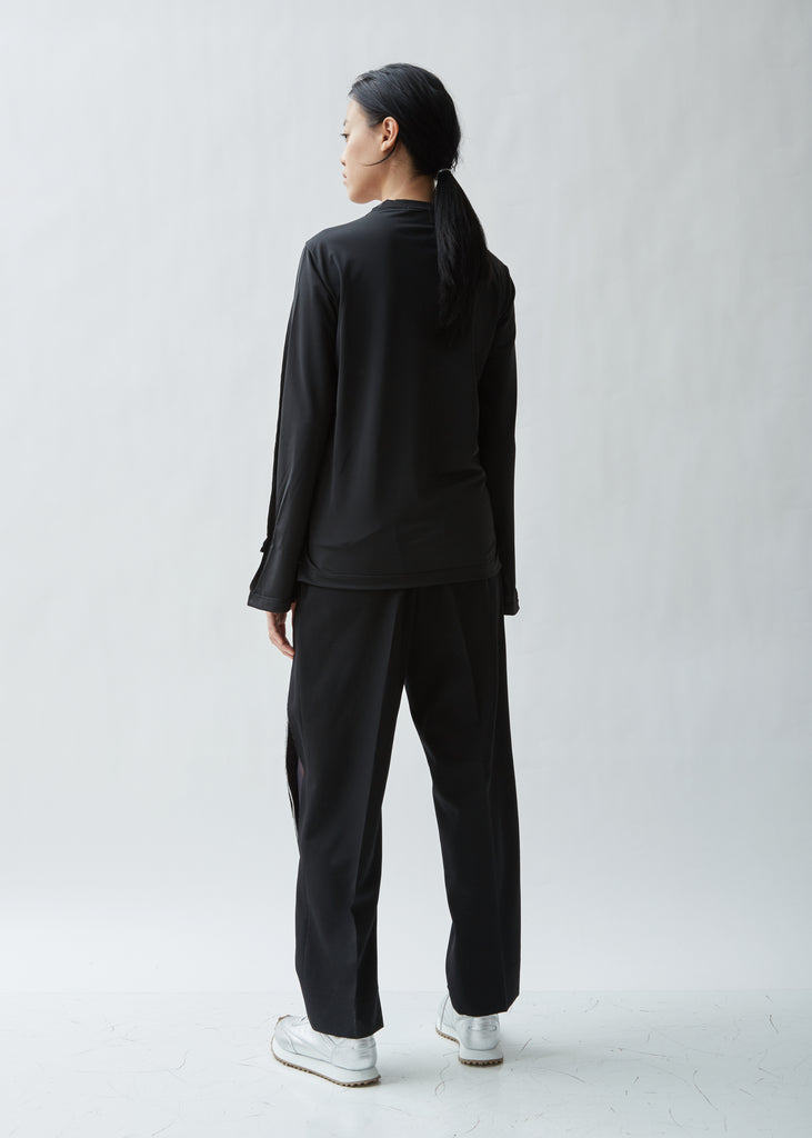 Wool Gabardine Split Seam Pants