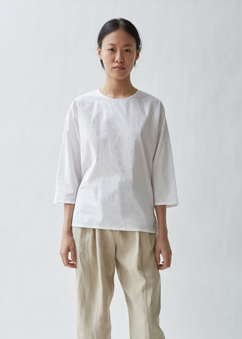 Separation Cotton Poplin Top