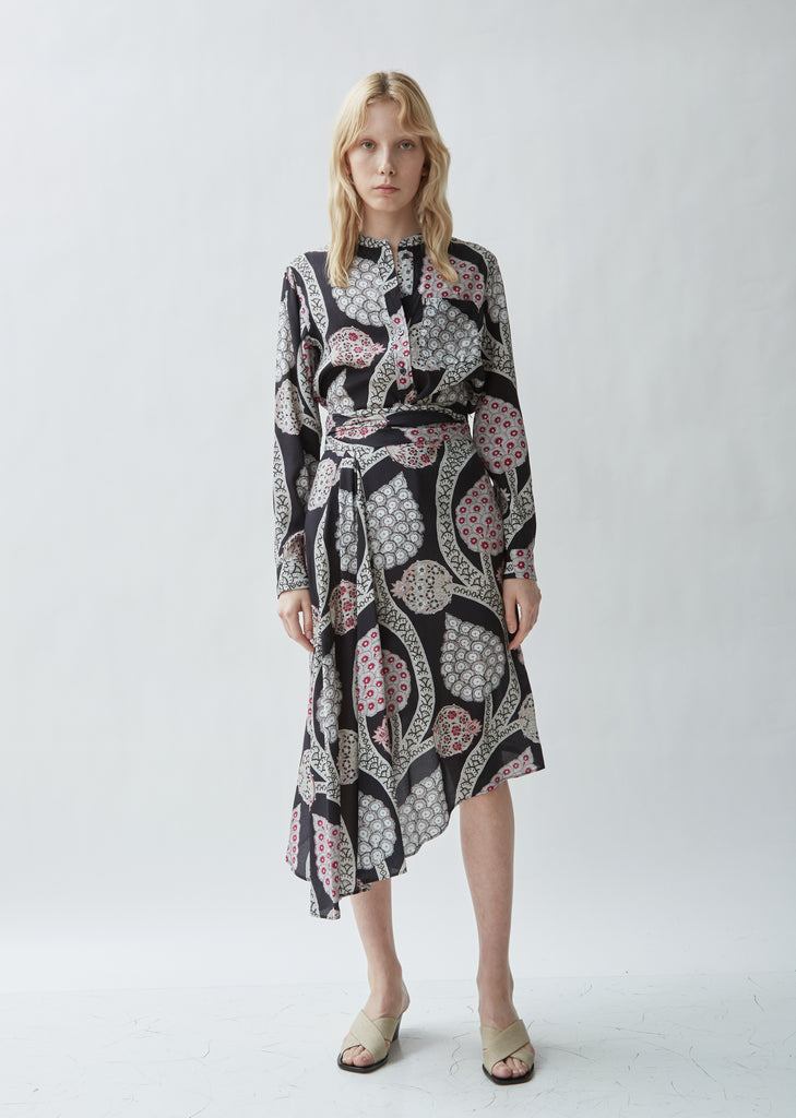 Usak Floral Button Front Blouse