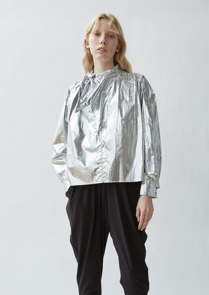 Tessa Metallic Cotton Top