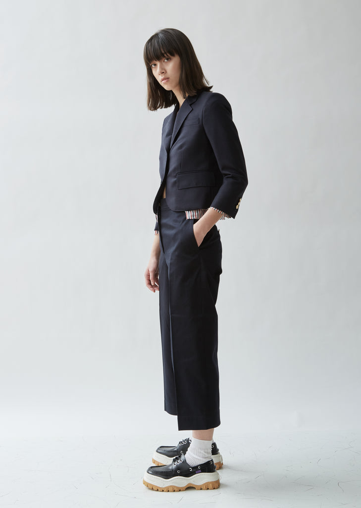 Cropped Wool Sports Blazer