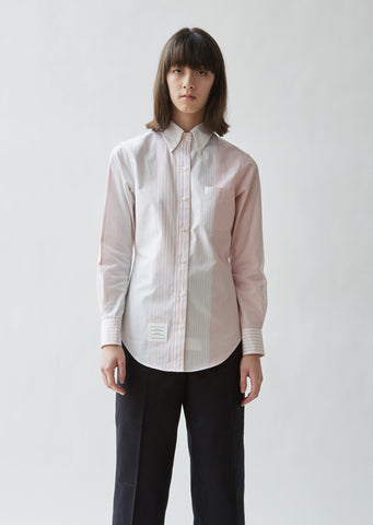 Classic Striped Poplin Button Down Shirt