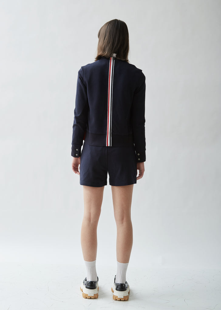 Classic Piqué Cotton Striped Shorts