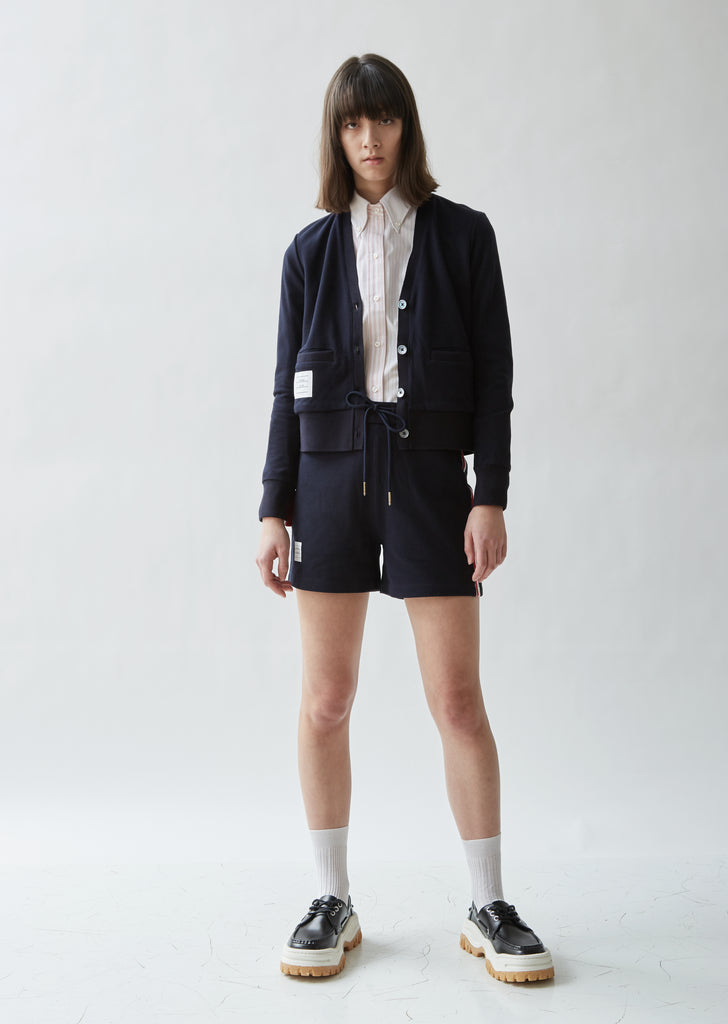 Classic Piqué Cotton Striped Shorts