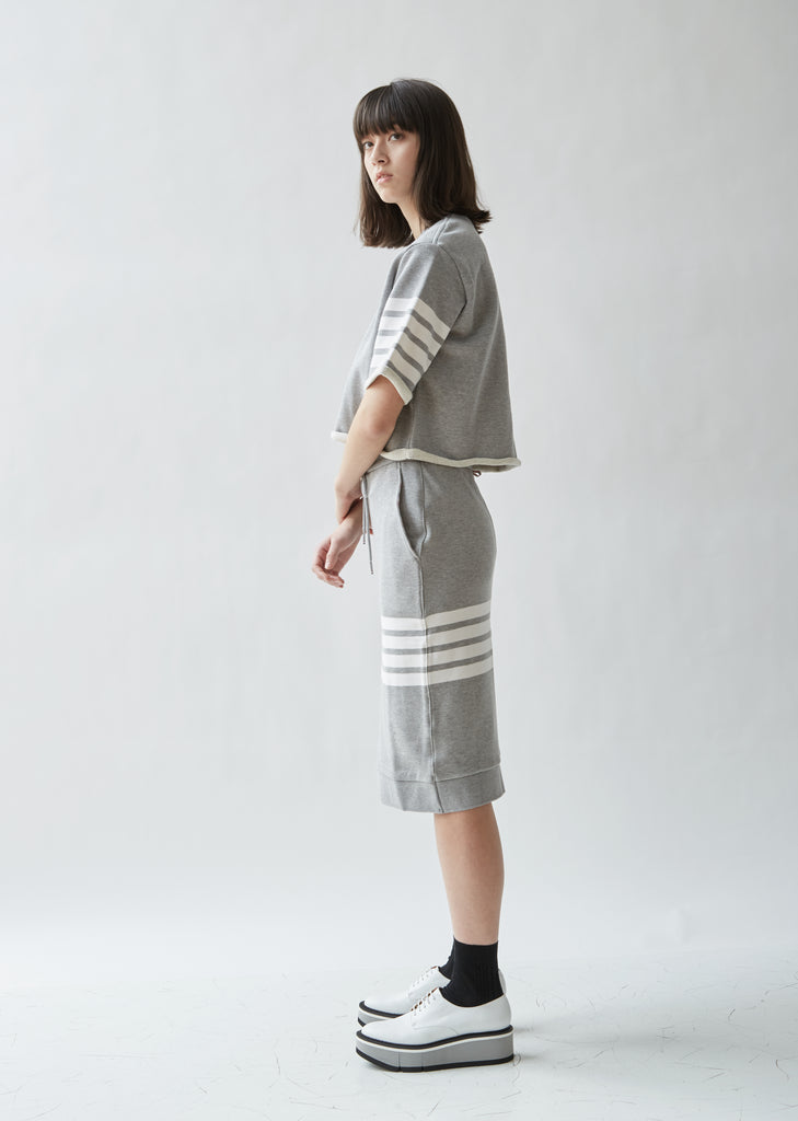 Boxy Terry Cotton Cut Off Tee