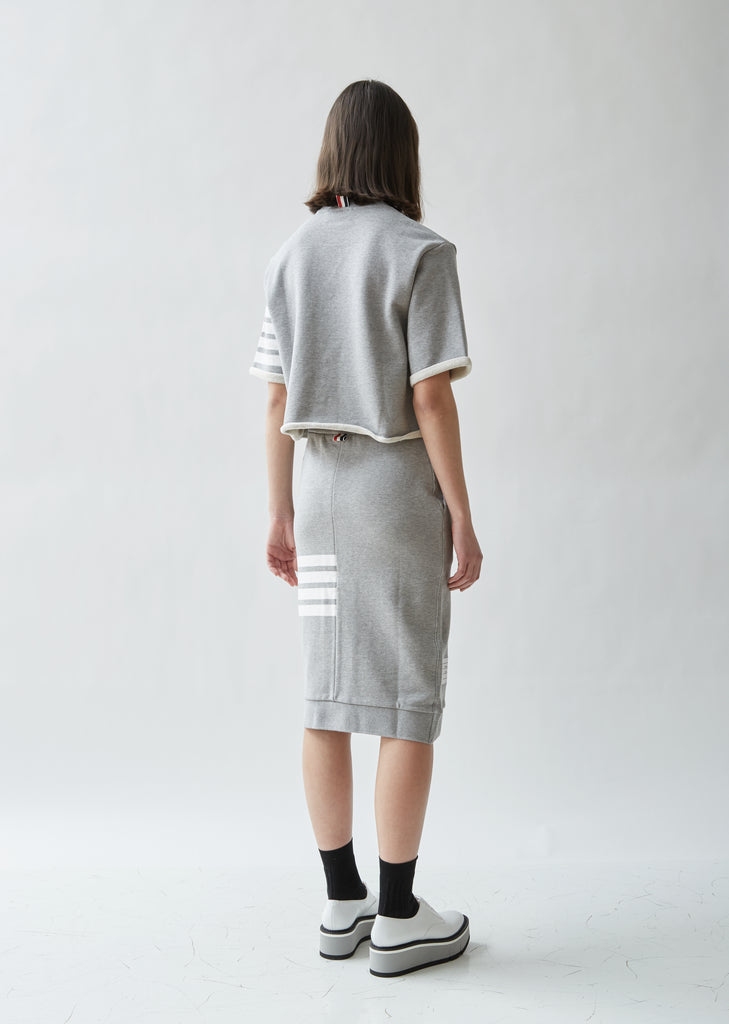 Boxy Terry Cotton Cut Off Tee