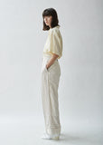 Stripe Contrast Panelled Trousers