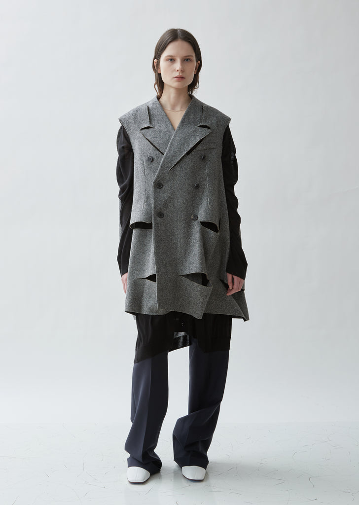 Décortiqué Deconstructed Herringbone Blazer