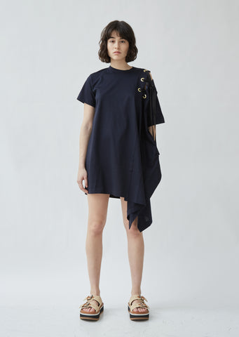 Shoulder Lace Jersey Dress