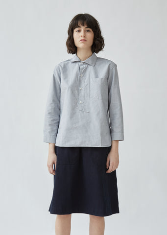 Asymmetric Collared Shirt