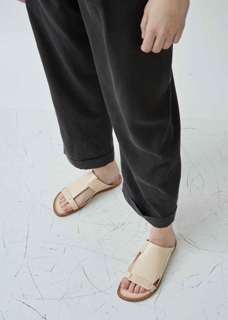 Slip On Leather Slides