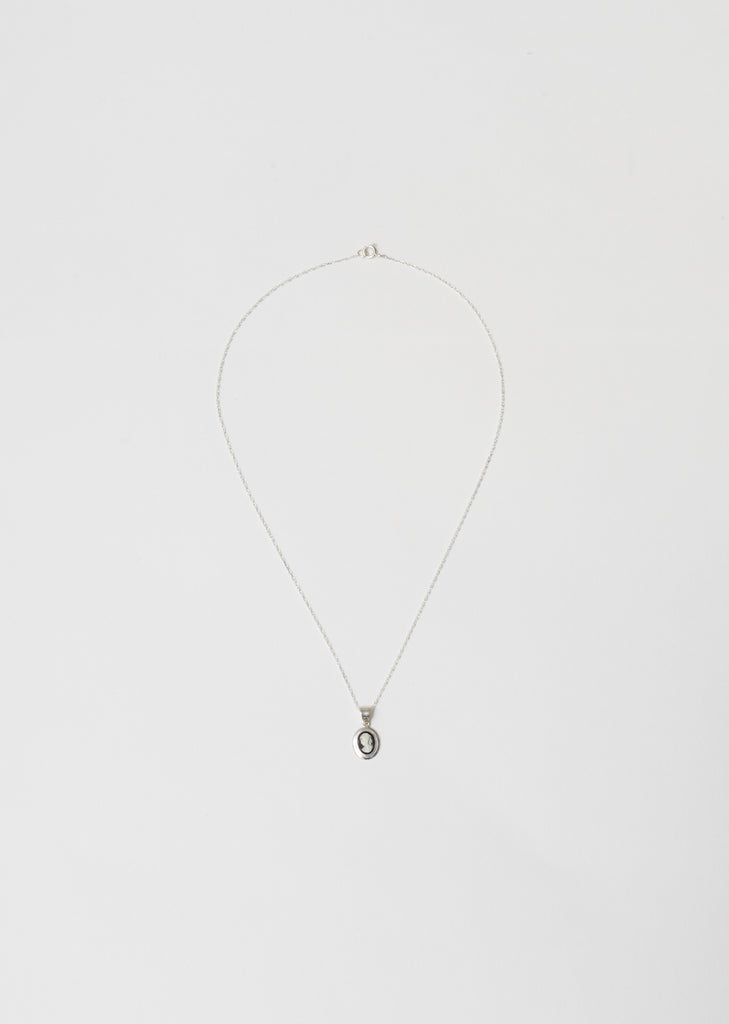 Silver Small Cameo Pendant