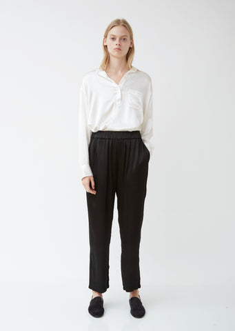 Pebble Satin Ankle Pants