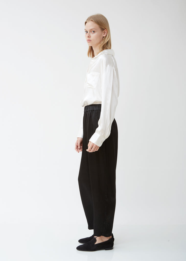 Pebble Satin Ankle Pants