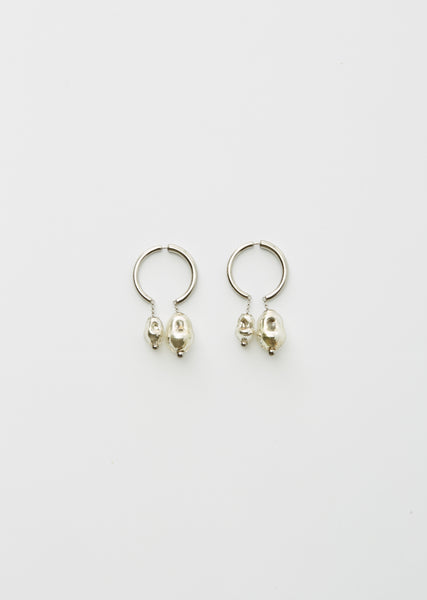 【HYERES LOR】25SS★ H Edition SL Pearl 1Touch Earrings 8mm Designer fashion, Seoul-fully created | W Concept