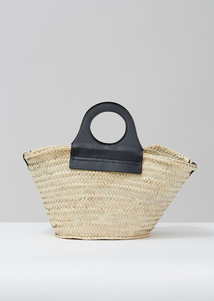 HEREU Cabas Woven Straw Top-Handle Bag