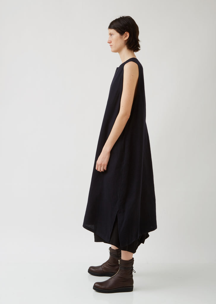 S-Asymmetrical Btn Dress