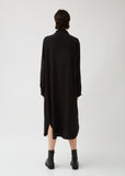 U-F Drape Shirt Dress