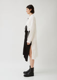 U-Left Gather Shirt Dress
