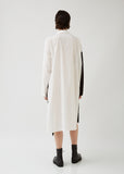 U-Left Gather Shirt Dress